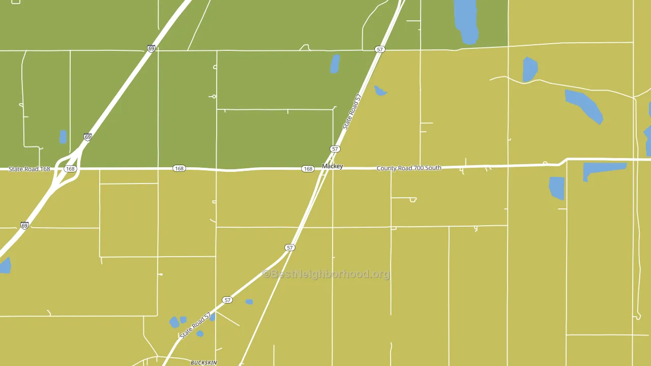 47654, IN block-group voter-turnout map