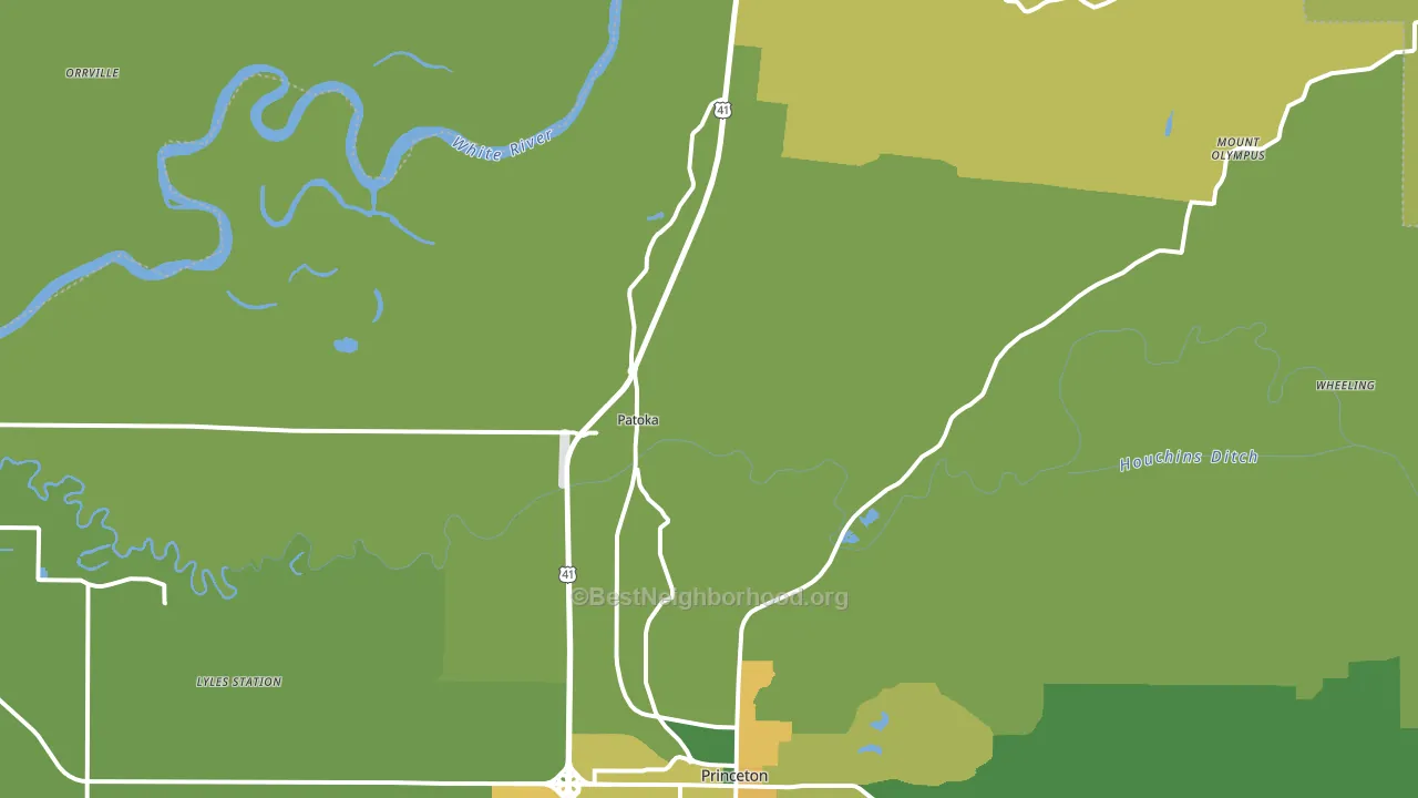 47666, IN block-group voter-turnout map