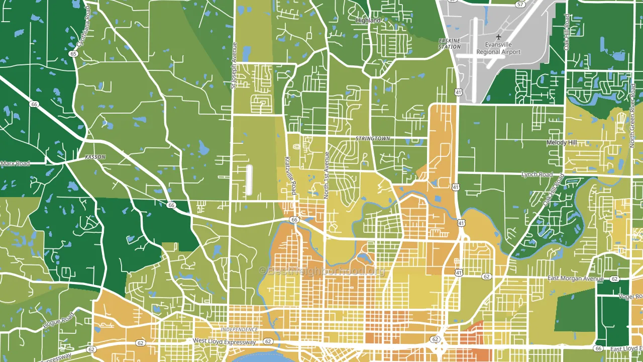 47710, IN block-group voter-turnout map