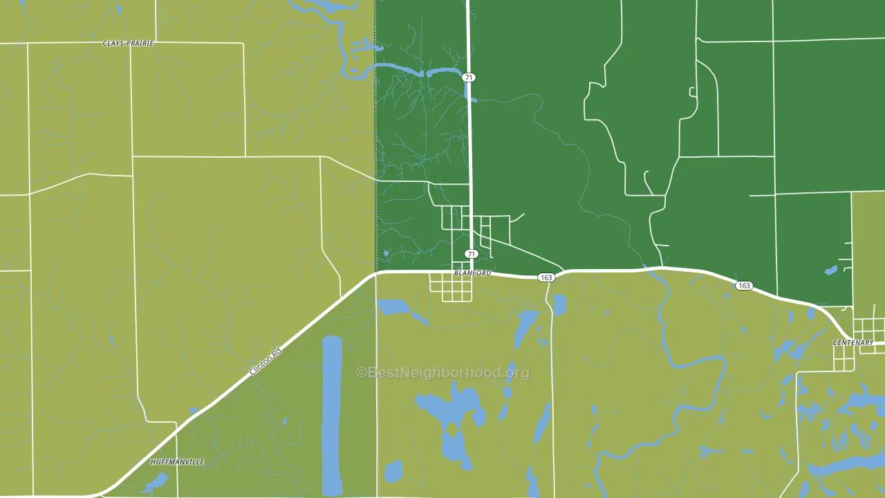 47831, IN block-group voter-turnout map