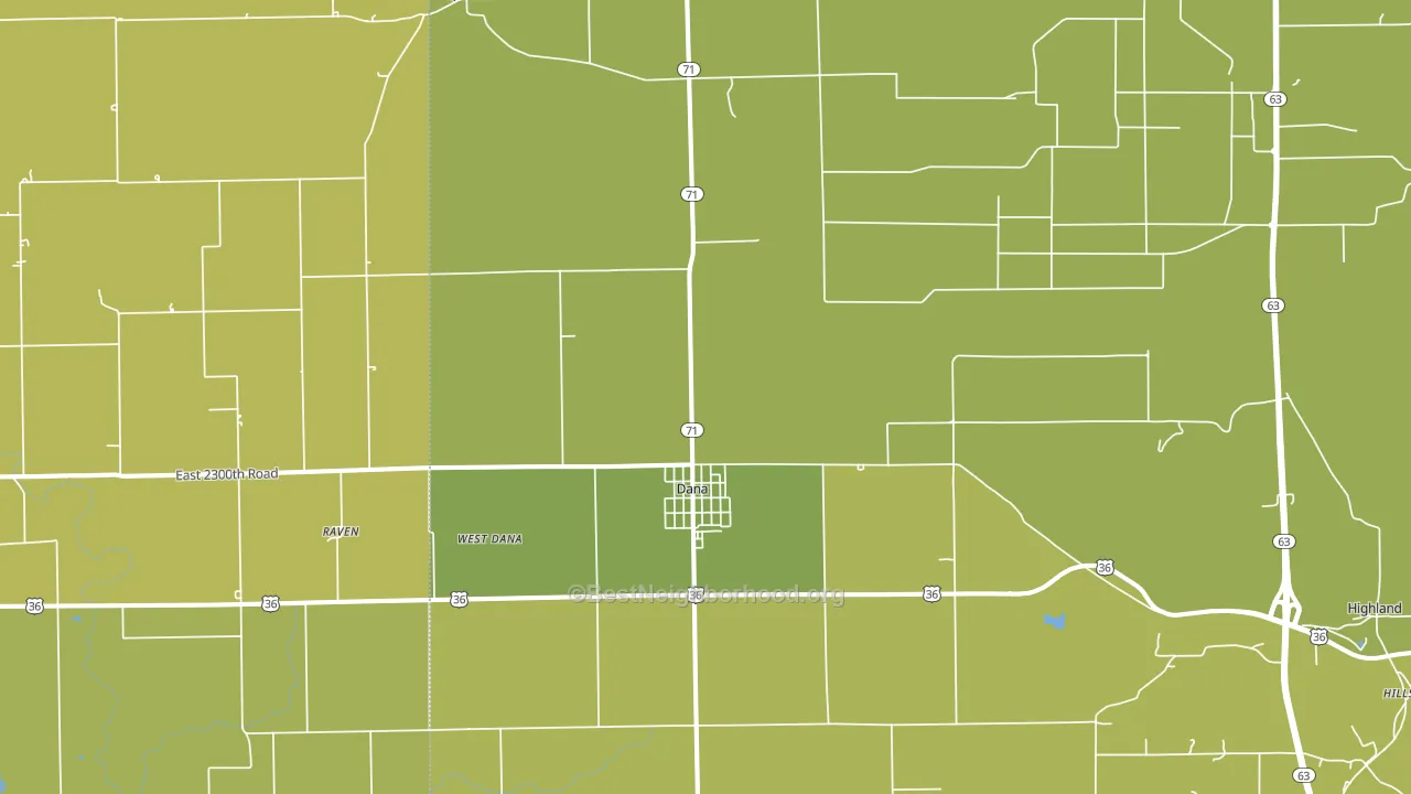 47847, IN block-group voter-turnout map