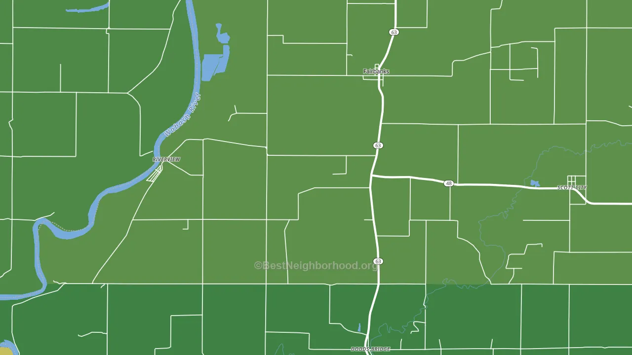 47849, IN block-group voter-turnout map