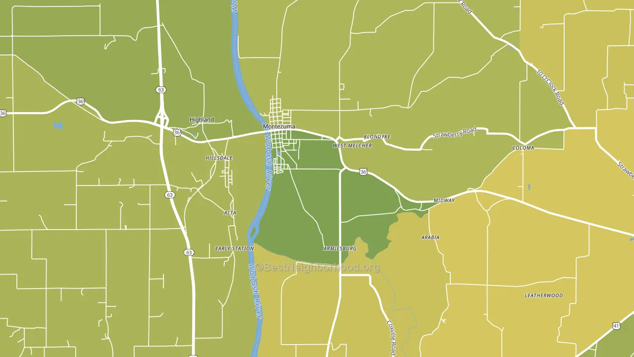 47862, IN block-group voter-turnout map