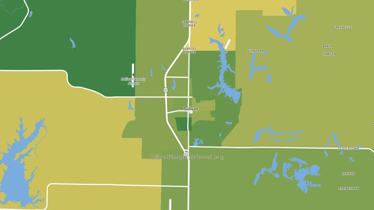 47882, IN block-group voter-turnout map