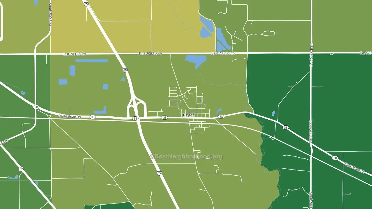47941, IN block-group voter-turnout map