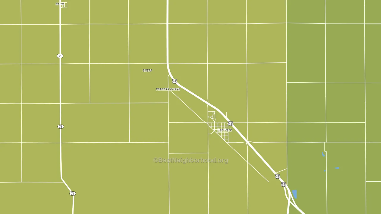 47942, IN block-group voter-turnout map