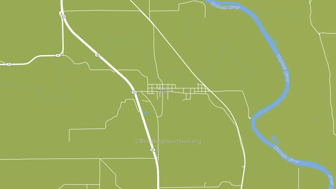 47966, IN block-group voter-turnout map