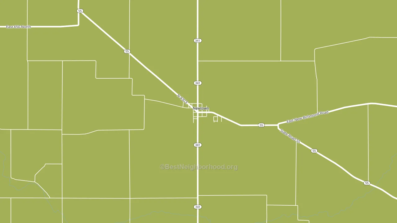 47969, IN block-group voter-turnout map