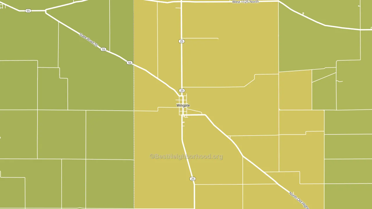 47994, IN block-group voter-turnout map