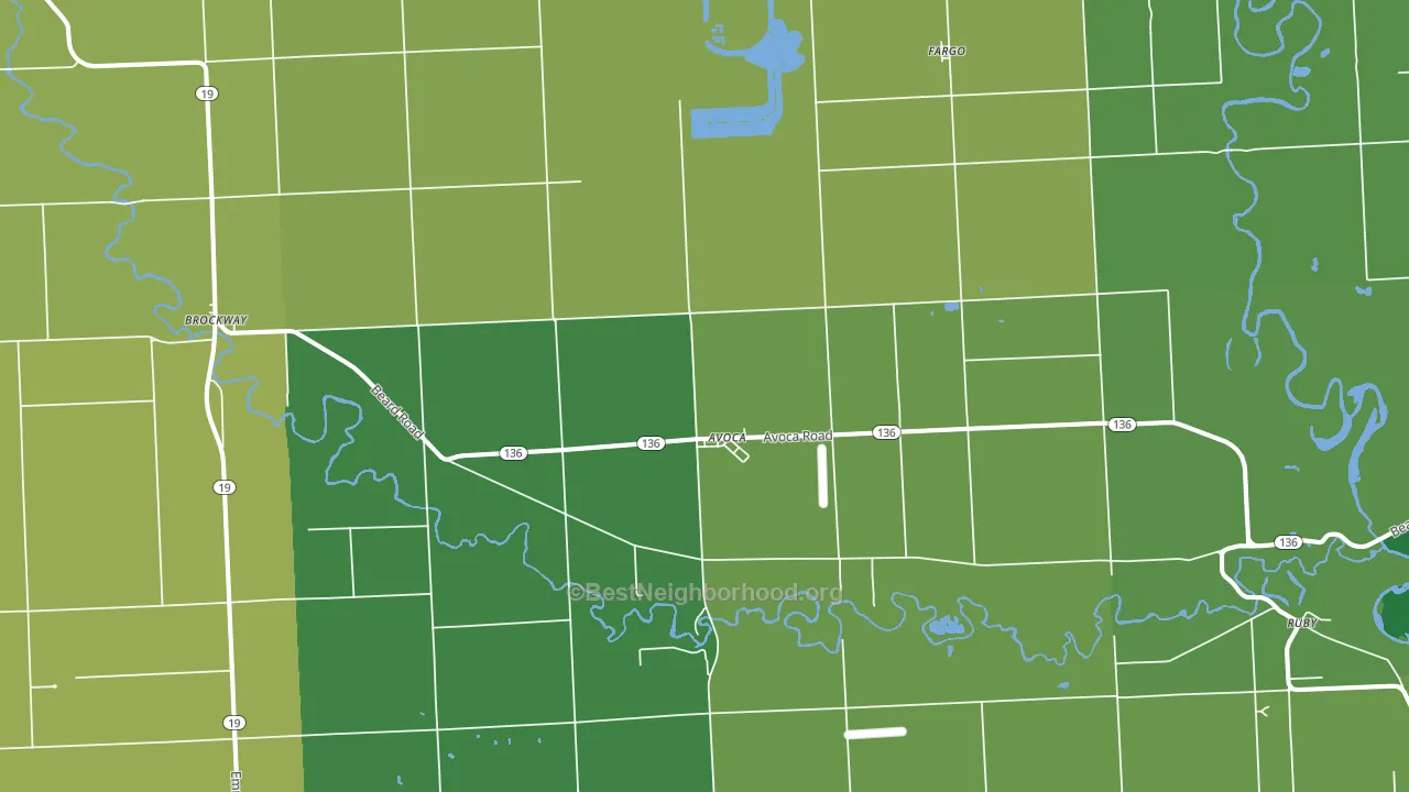 48006, MI block-group voter-turnout map