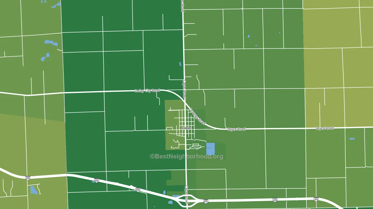 48014, MI block-group voter-turnout map