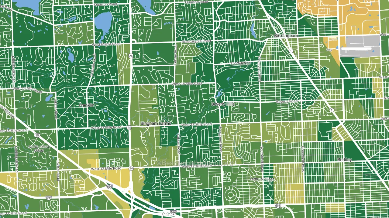 48025, MI block-group voter-turnout map