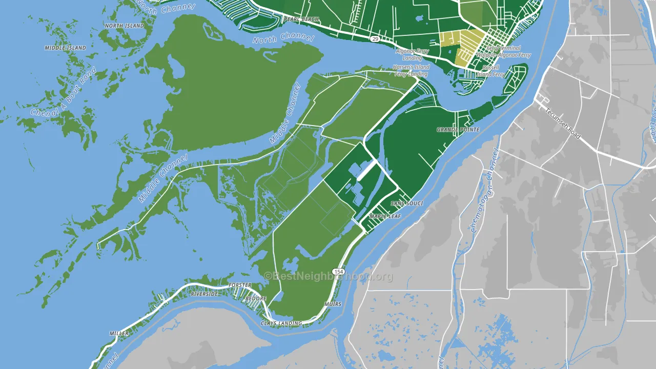 48028, MI block-group voter-turnout map