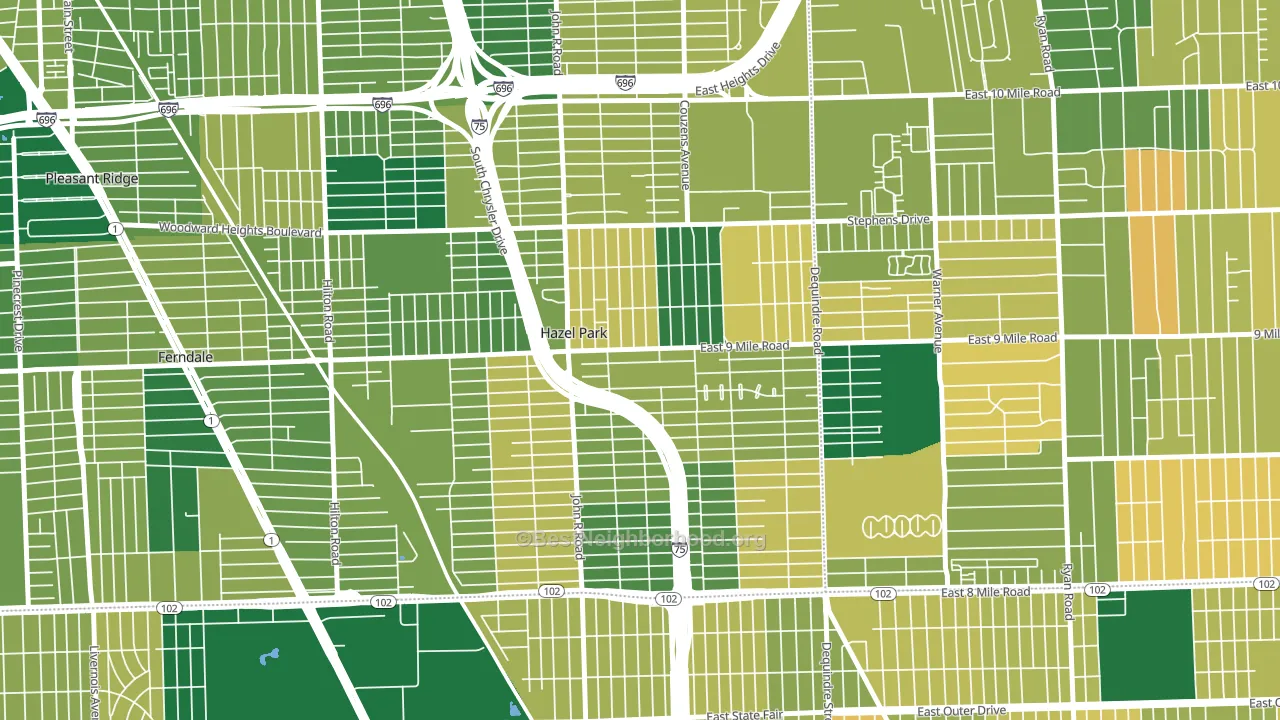 48030, MI block-group voter-turnout map