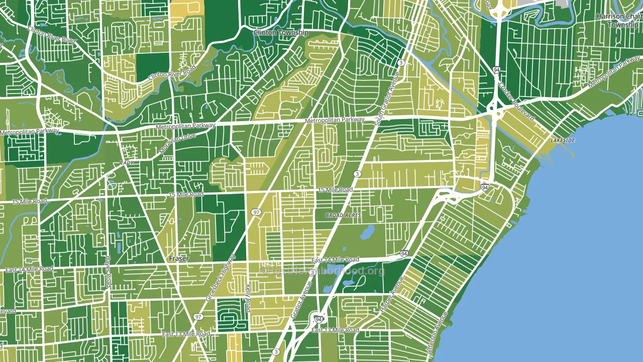48035, MI block-group voter-turnout map