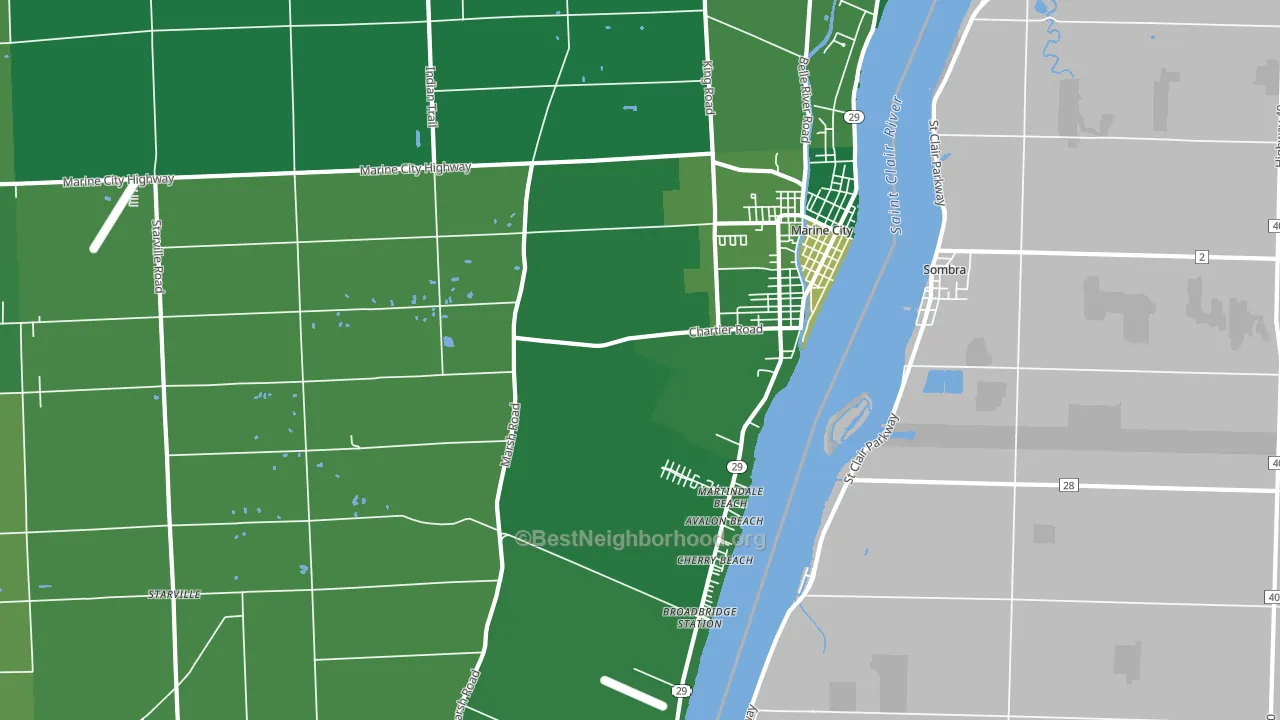 48039, MI block-group voter-turnout map