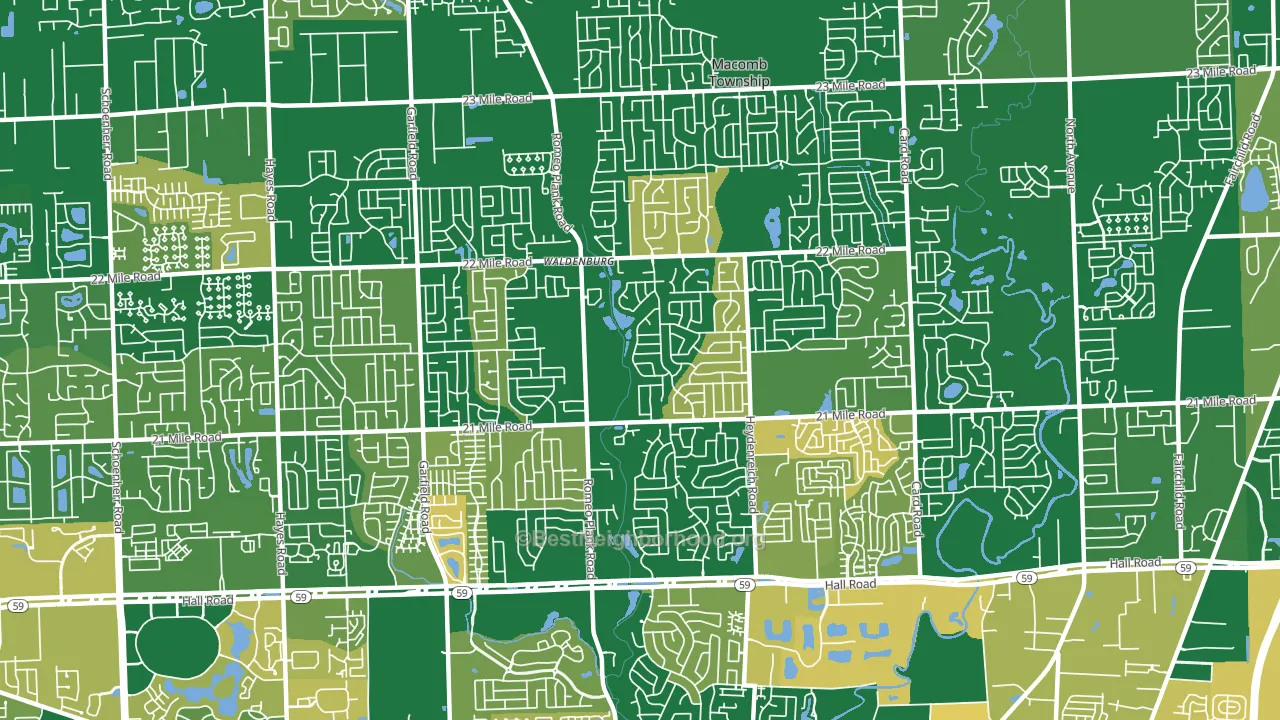 48044, MI block-group voter-turnout map