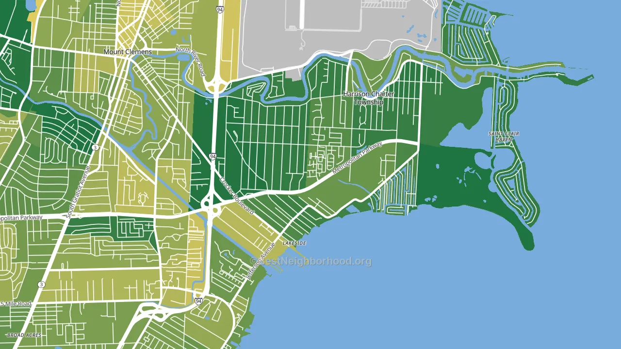 48045, MI block-group voter-turnout map