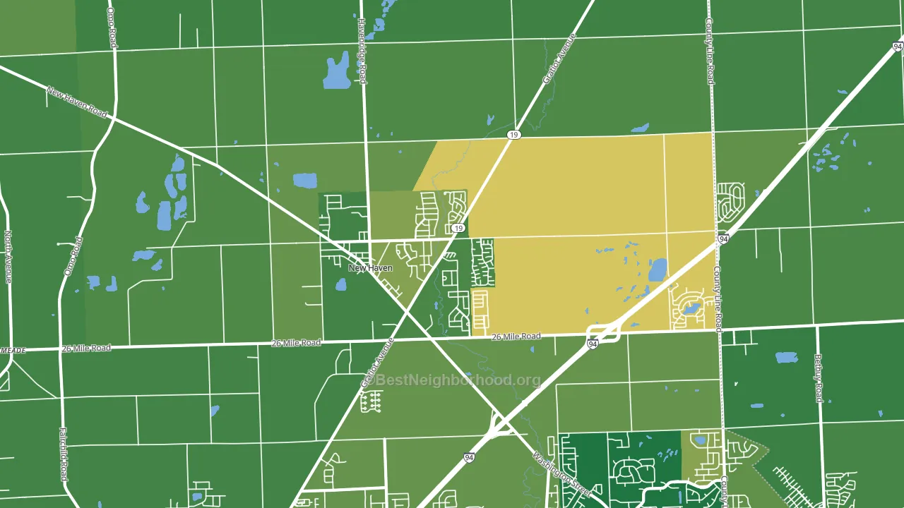 48048, MI block-group voter-turnout map