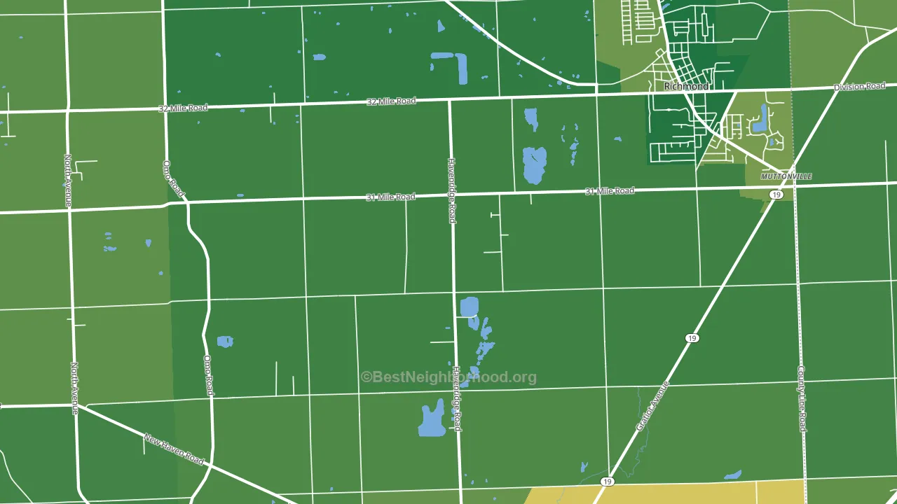 48050, MI block-group voter-turnout map