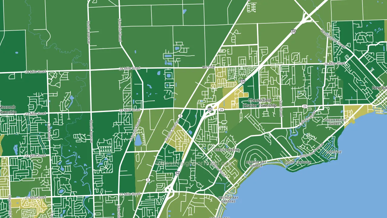 48051, MI block-group voter-turnout map