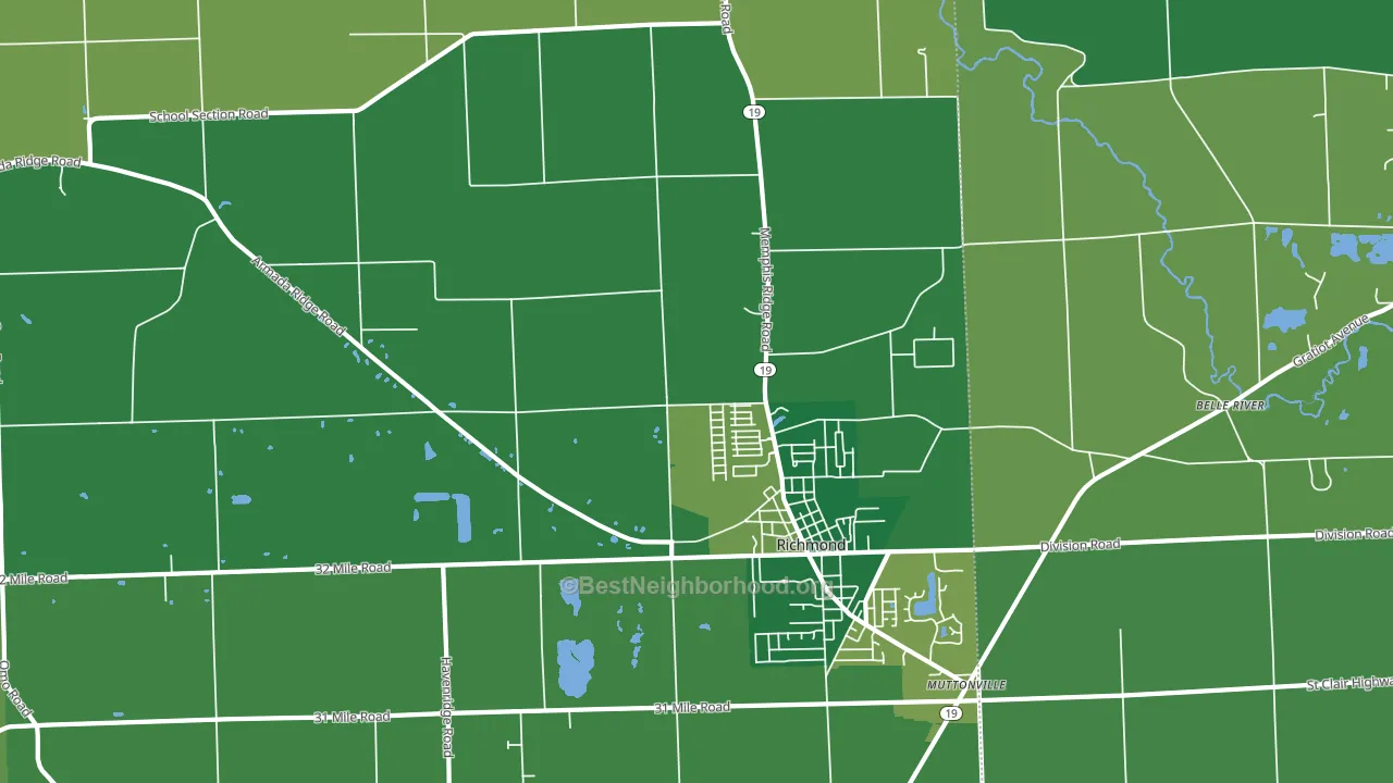 48062, MI block-group voter-turnout map