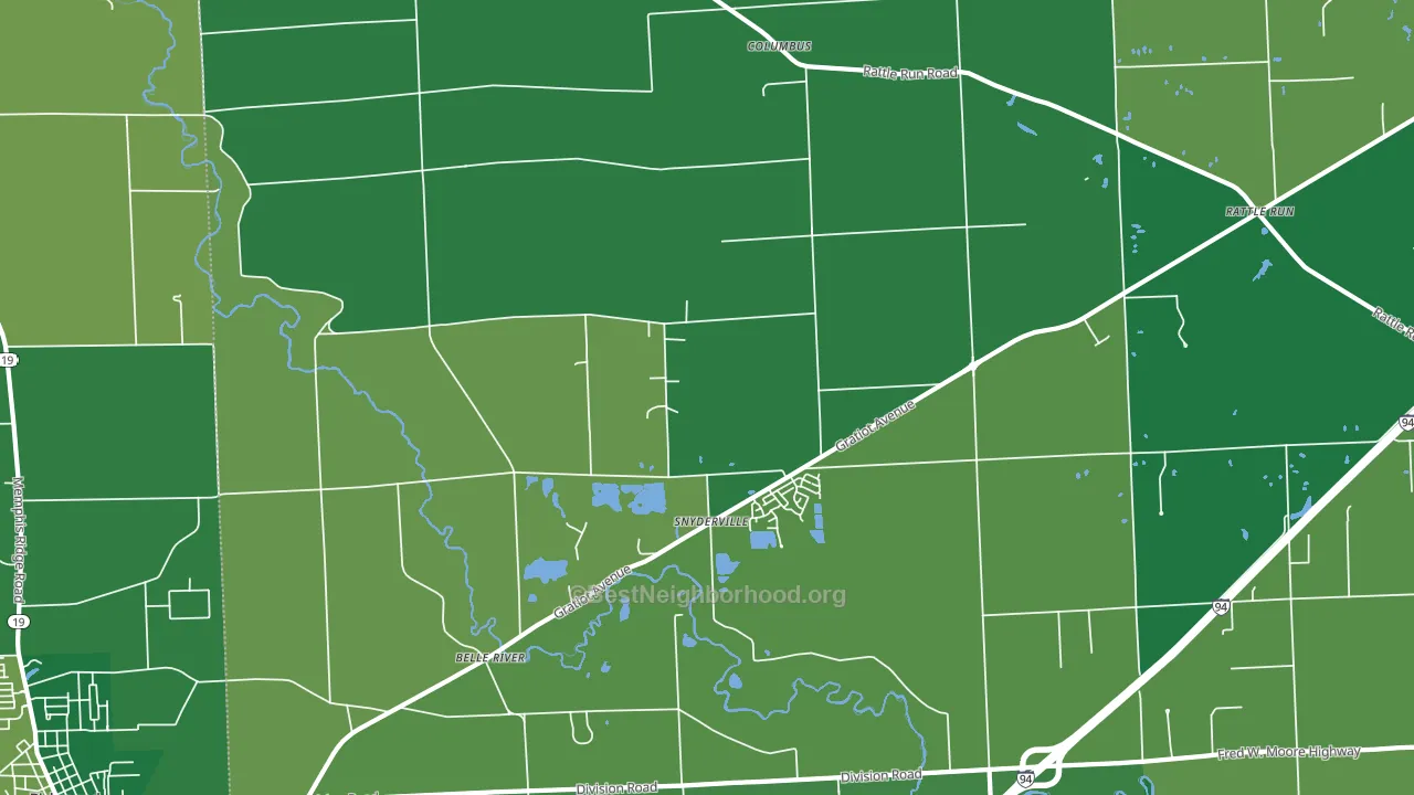 48063, MI block-group voter-turnout map