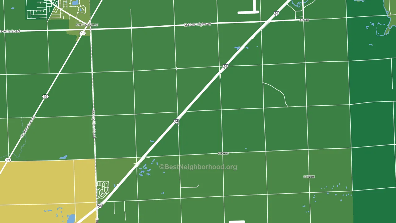 48064, MI block-group voter-turnout map