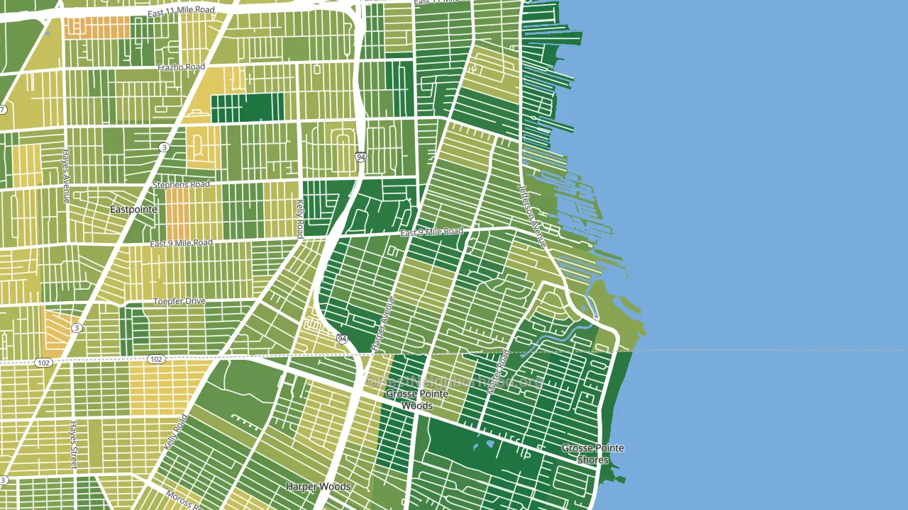 48080, MI block-group voter-turnout map