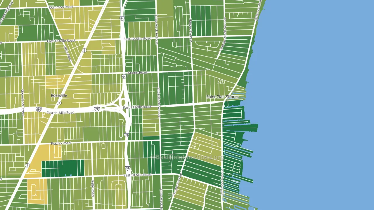 48081, MI block-group voter-turnout map