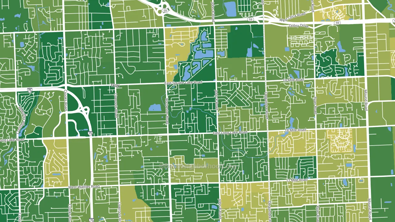 48085, MI block-group voter-turnout map