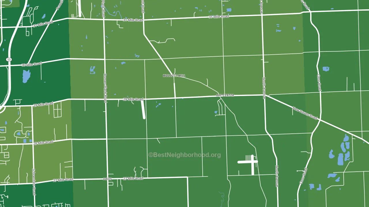 48096, MI block-group voter-turnout map