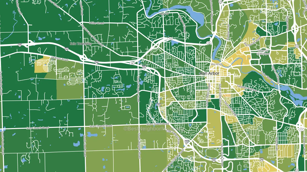 48103, MI block-group voter-turnout map