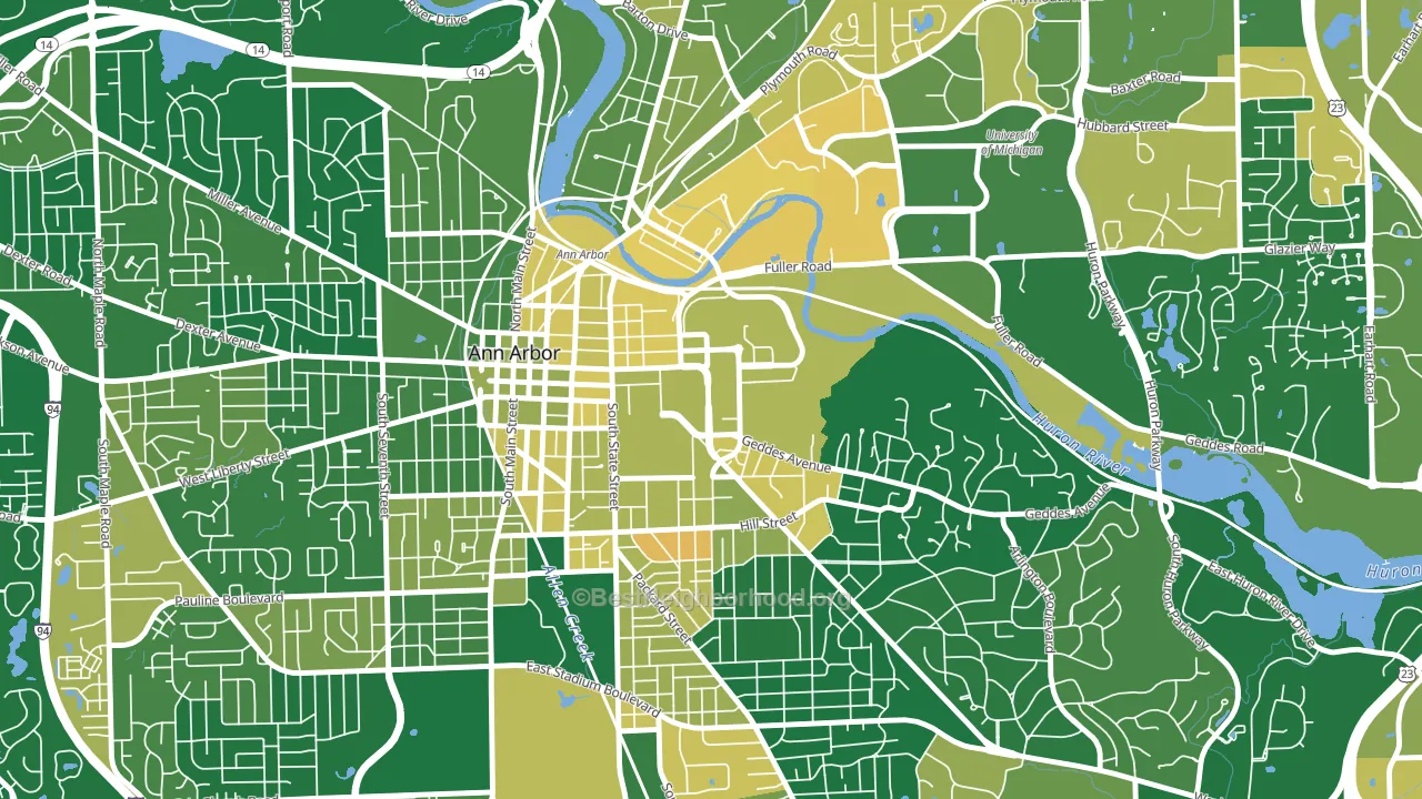 48109, MI block-group voter-turnout map