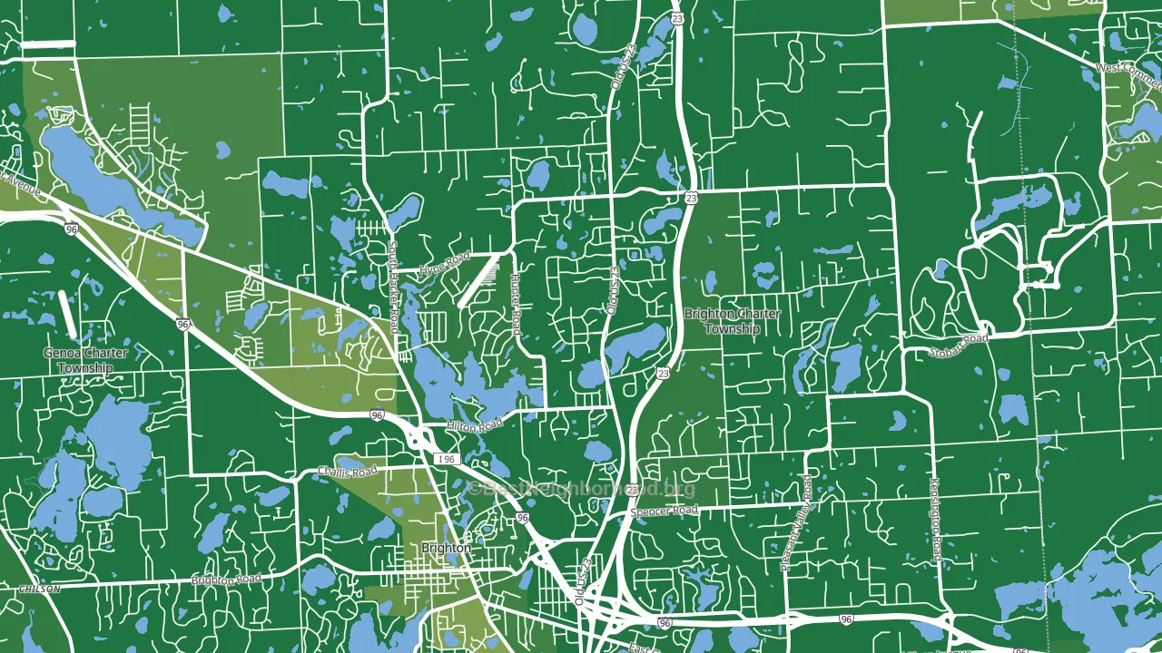 48114, MI block-group voter-turnout map