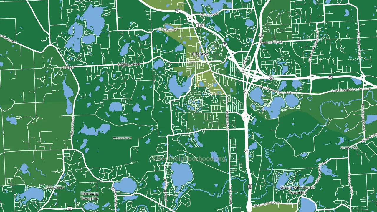 48116, MI block-group voter-turnout map