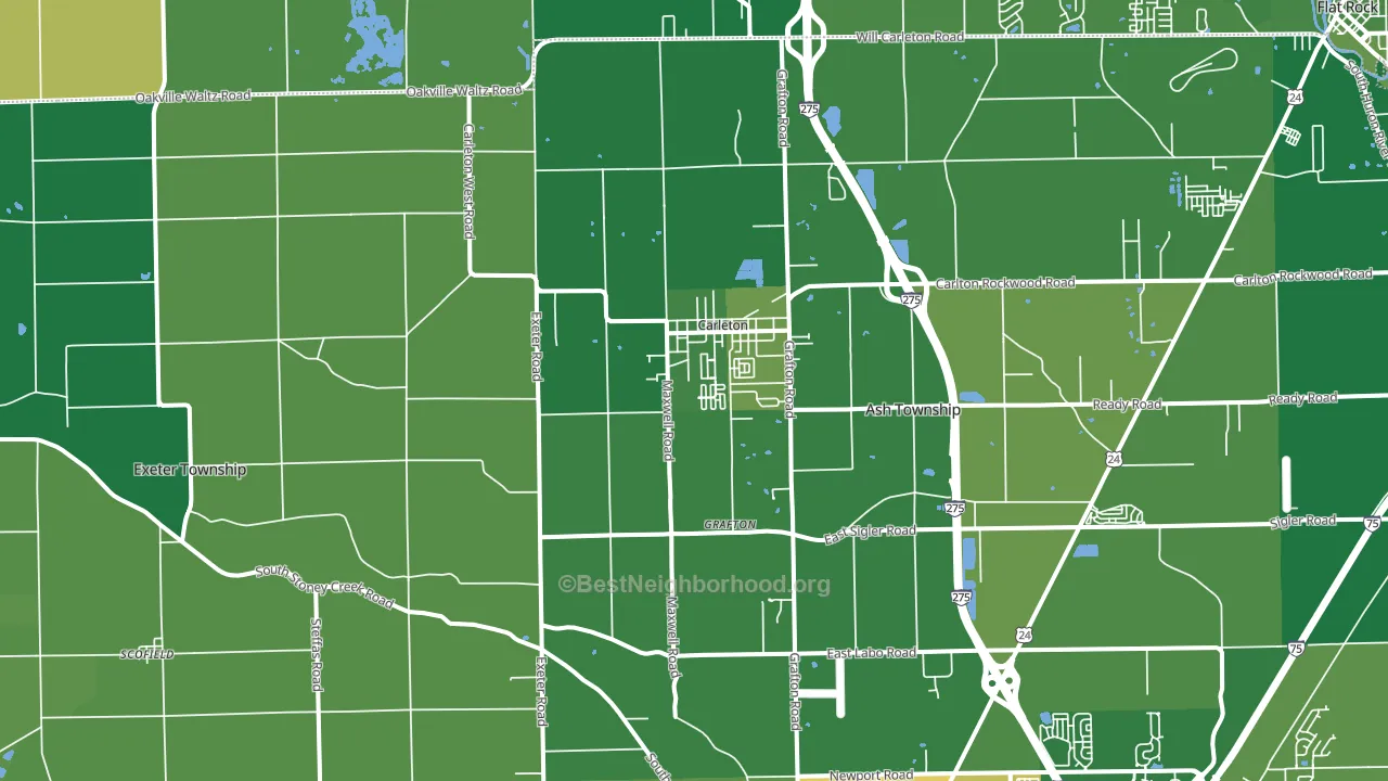 48117, MI block-group voter-turnout map