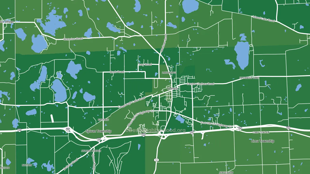48118, MI block-group voter-turnout map