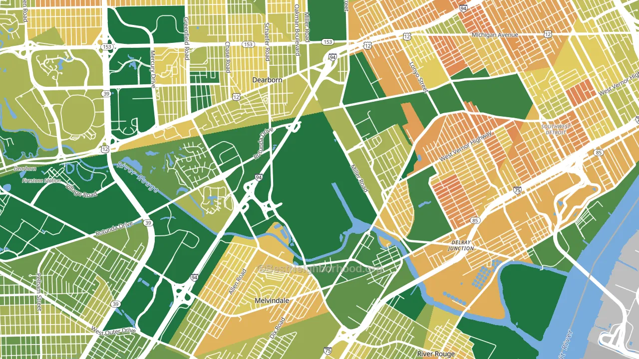 48120, MI block-group voter-turnout map
