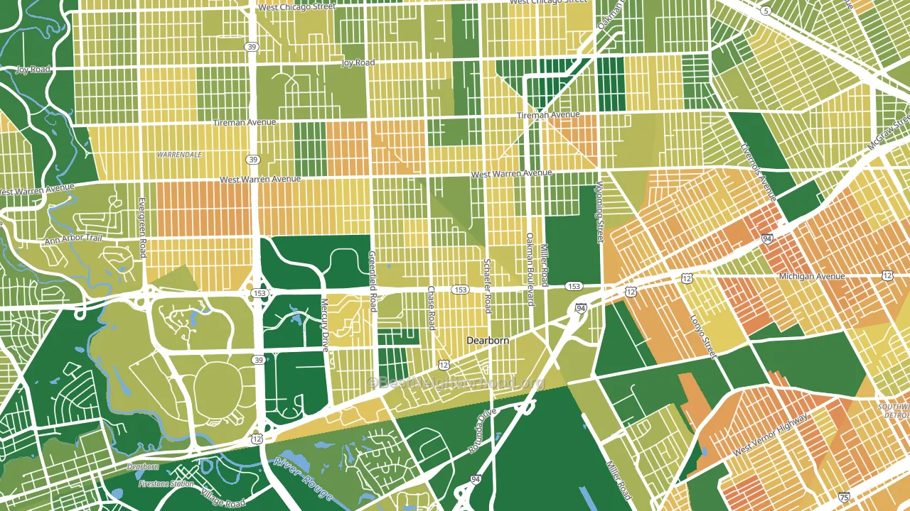 48126, MI block-group voter-turnout map