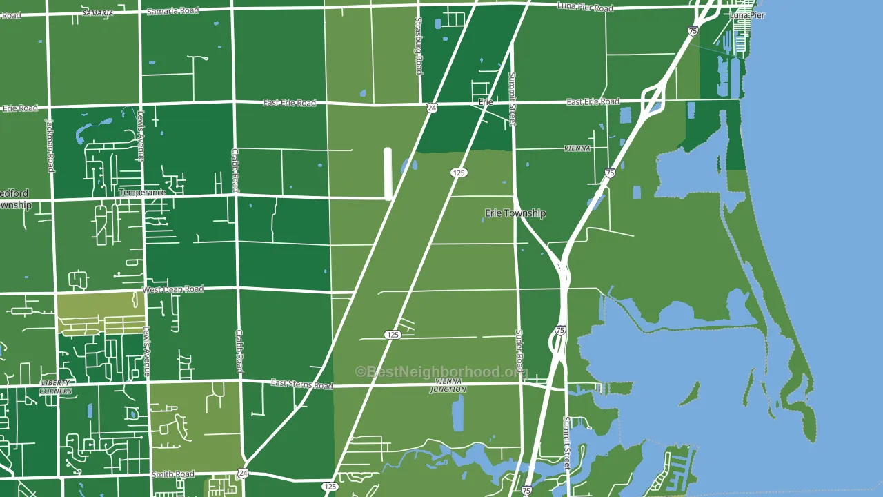 48133, MI block-group voter-turnout map