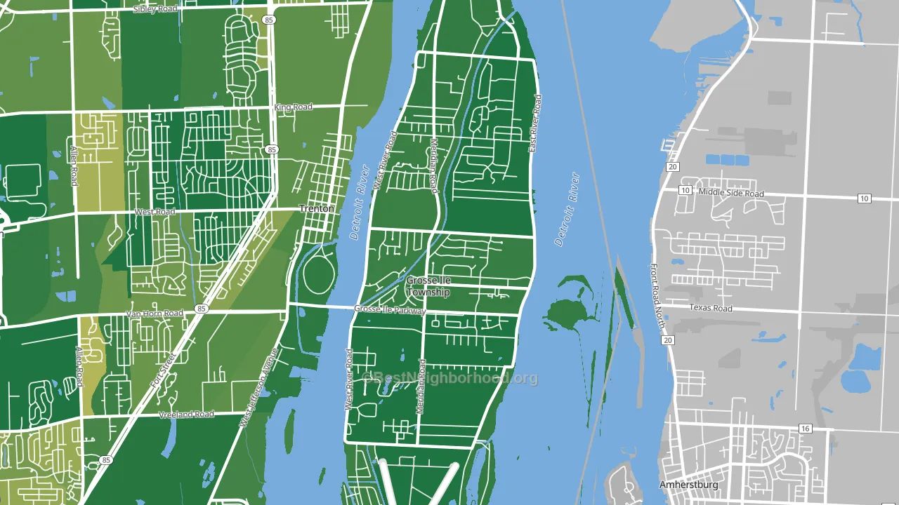 48138, MI block-group voter-turnout map