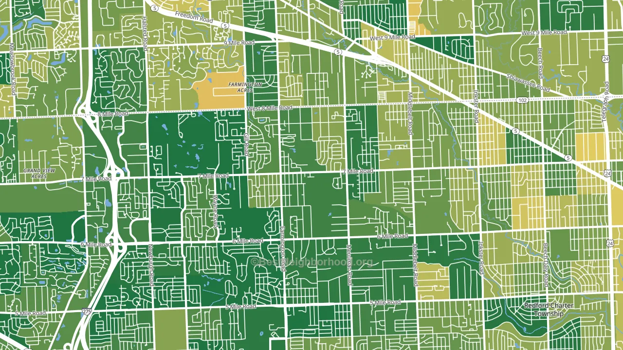 48152, MI block-group voter-turnout map