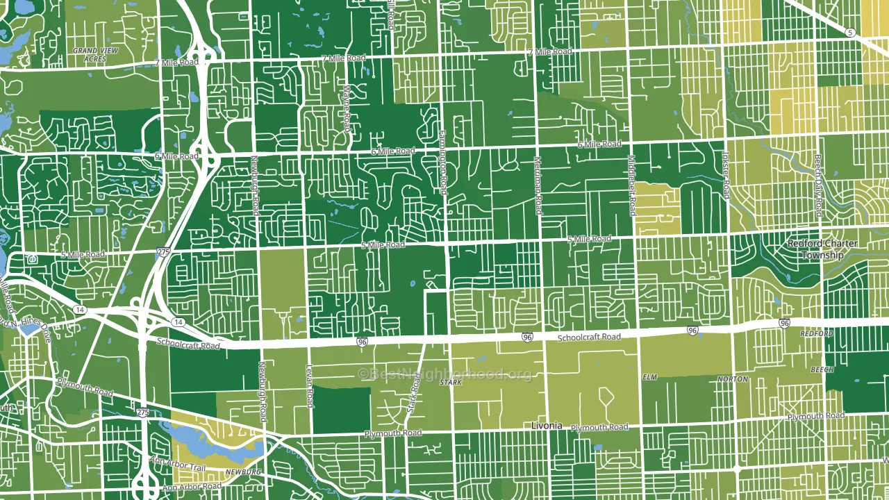 48154, MI block-group voter-turnout map
