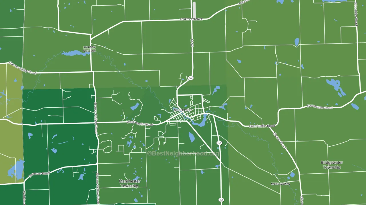 48158, MI block-group voter-turnout map