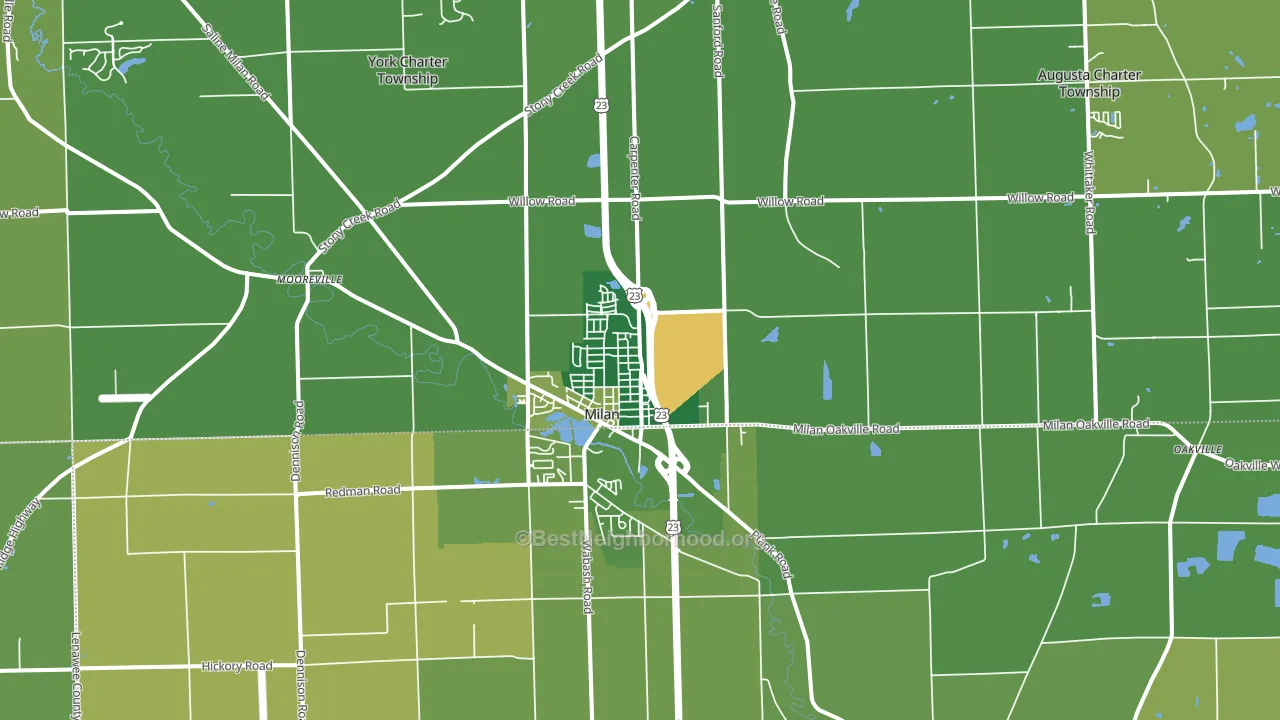 48160, MI block-group voter-turnout map