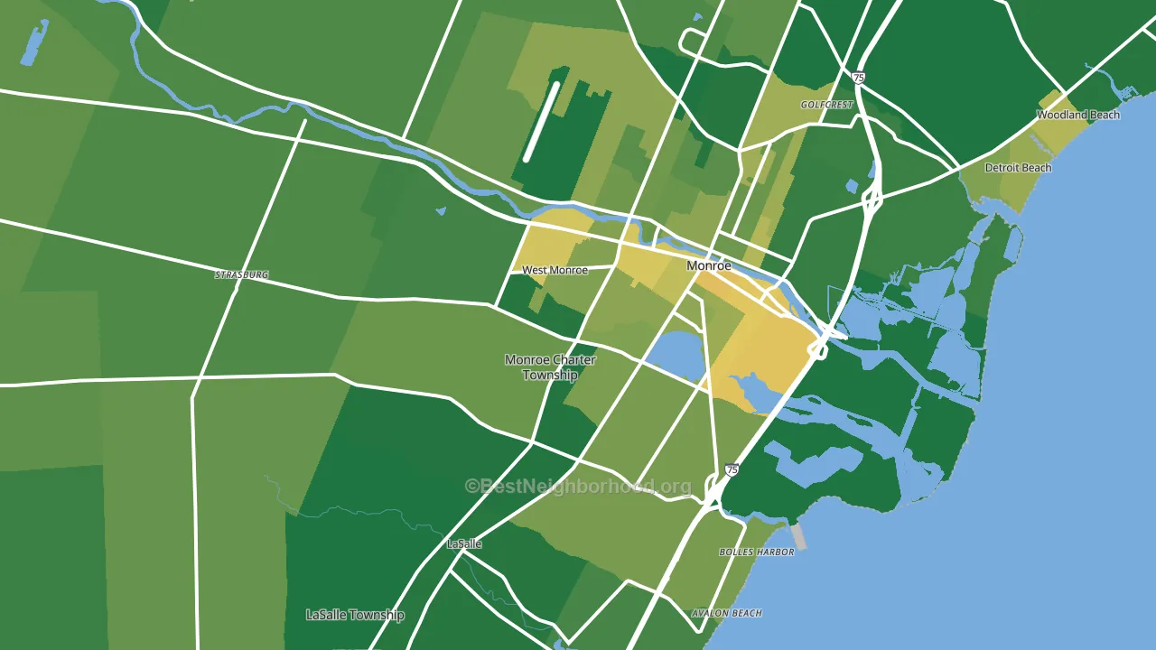 48161, MI block-group voter-turnout map