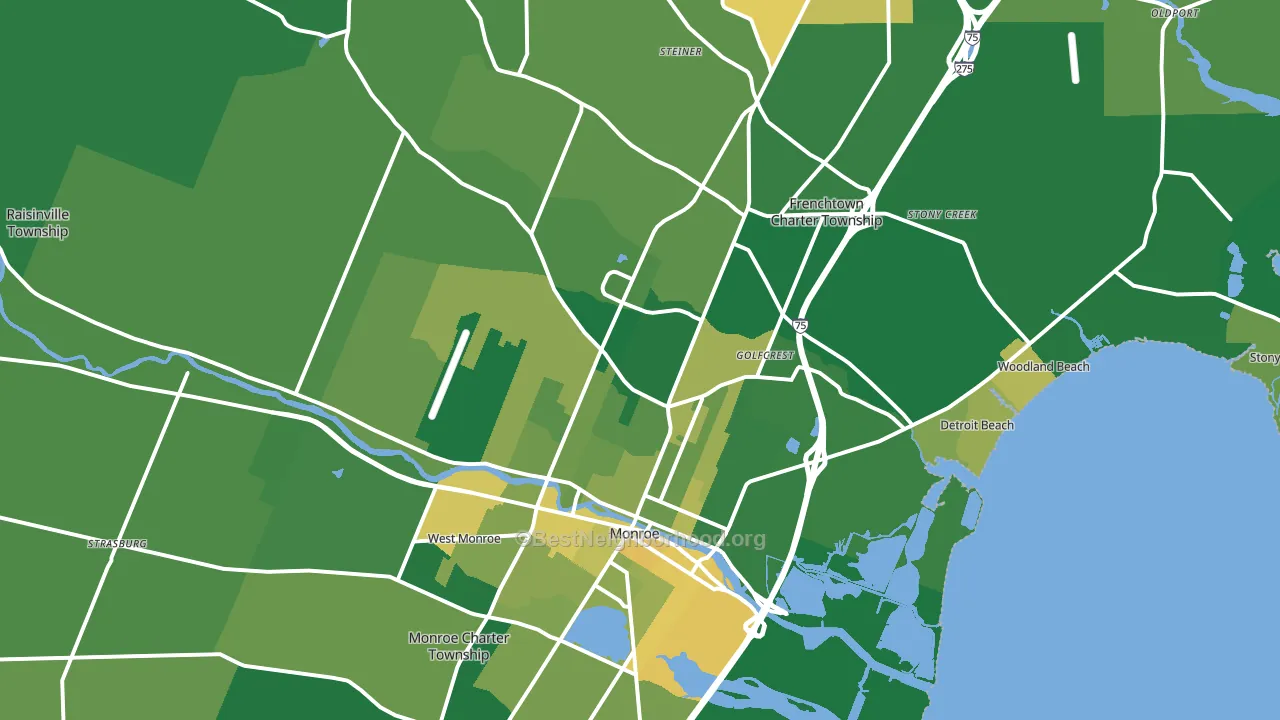 48162, MI block-group voter-turnout map