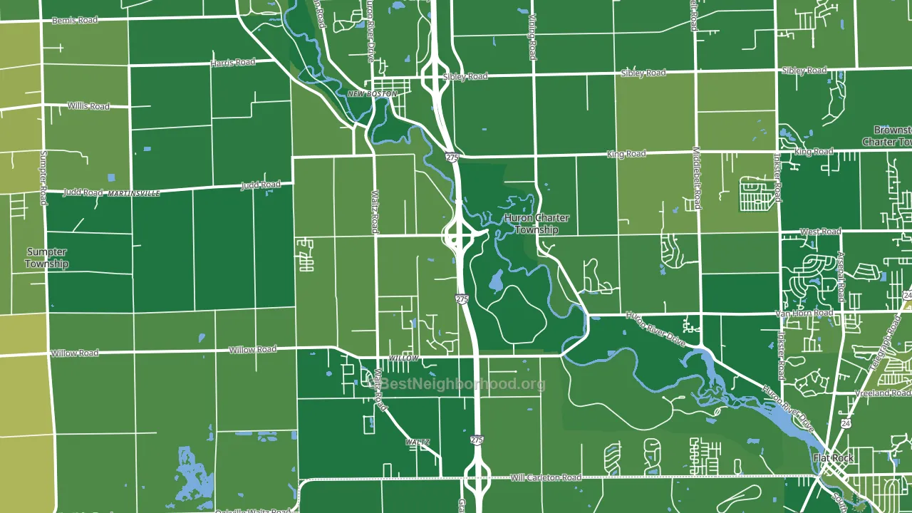 48164, MI block-group voter-turnout map