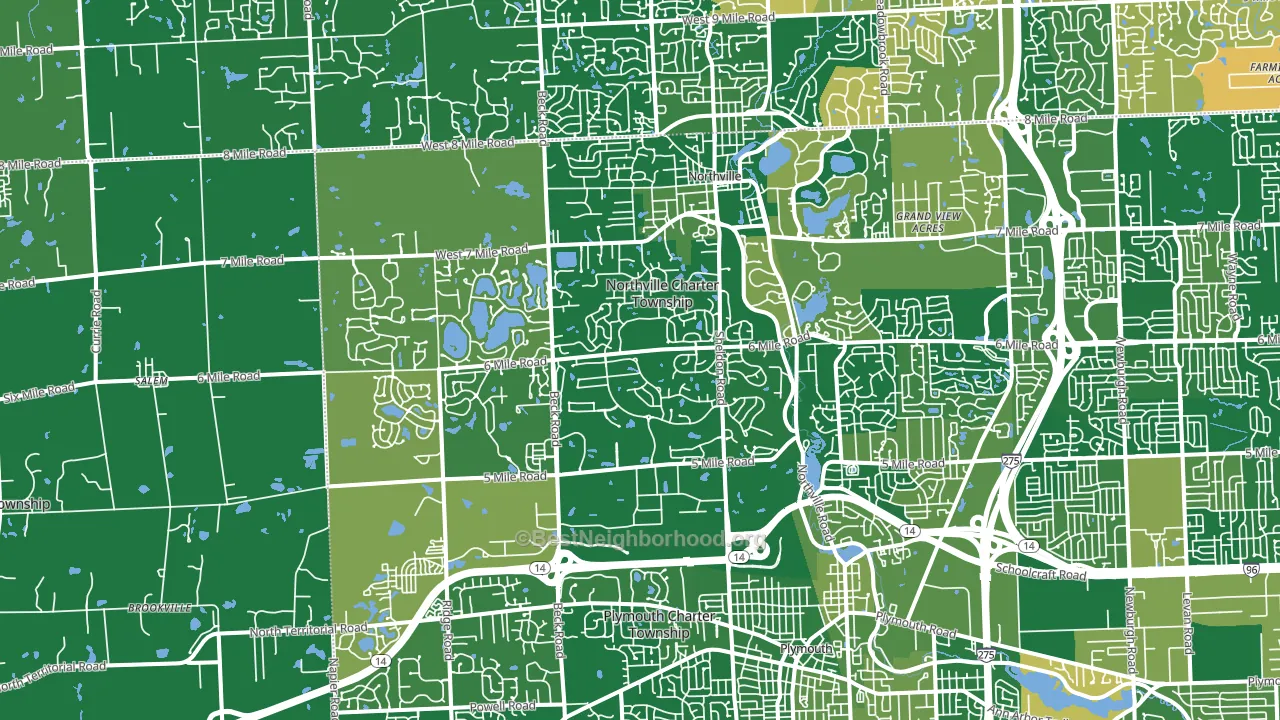 48168, MI block-group voter-turnout map